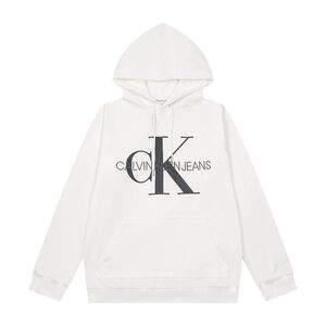 Calvin Klein/CK autumn new men's and women's chest letter print hooded long-slee